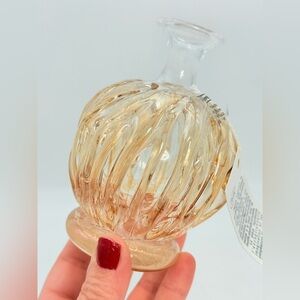 Vintage Handmade Art Glass Perfume Bottle | Ion Tamaian Signed Romania